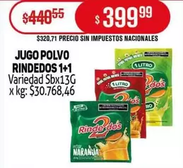 Variedad - JUGO POLVO 1+1