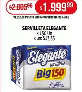 Elegante - SERVILLETA ELEGANTE