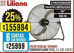 Liliana - TURBOVENTILADOR VT132