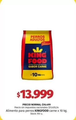 King - Alimento para perros carne x 10 kg
