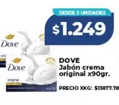 Dove - Jabón crema original x90gr