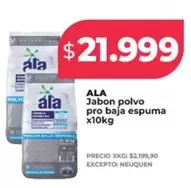 Ala - Jabon polvo pro baja espuma