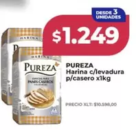 Pureza - Harina c/levadura p/casero x1kg