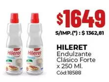 Hileret - Endulzante Clásico Forte