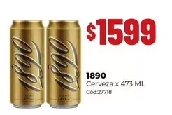 1890 - Cerveza x 473 Ml.