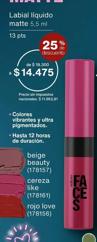 Ultra - Labial líquido matte