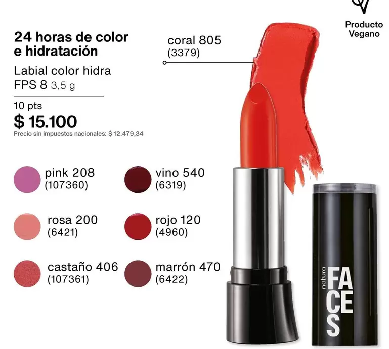 Rojo - Labial color hidra