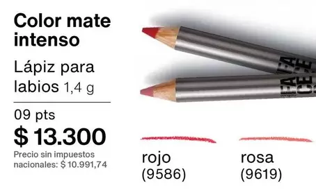 Rojo - Lápiz para labios 1,4 g