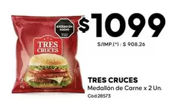 Tres Cruces - Medallón de Carne x 2 Un. Cod:28573