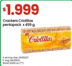 Criollitas - Crackers