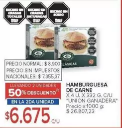 union ganadera - HAMBURGUESA DE CARNE
