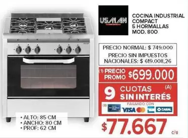 COMPACT 5 HORMALLAS MOD. 800