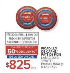 Swift - PICADILLO DE CARNE/ PATE DE FOIE