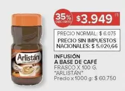 Arlistán - INFUSIÓN A BASE DE CAFÉ