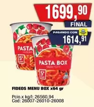 FIDEOS MENU BOX x64 gr