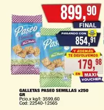 Paseo - GALLETAS SEMILLAS