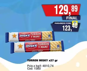 Misky - TURRON MISKY