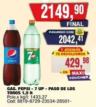 7Up - PEPSI, 7 UP - PASO DE LOS TOROS