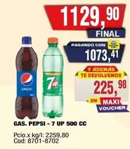 Pepsi - PEPSI - 7 UP 500 CC