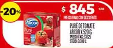 Arcor - PURE DE TOMATE