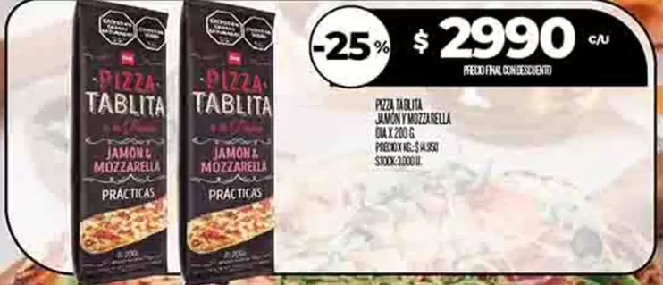 PIZZA TABLITA
