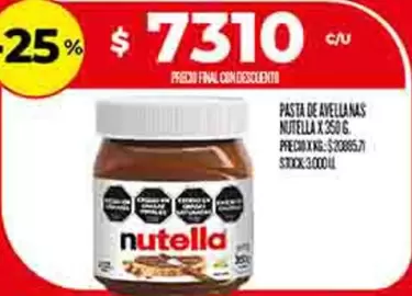 Nutella - PASTA DE AVELLANAS