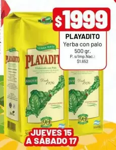 Playadito - Yerba con palo