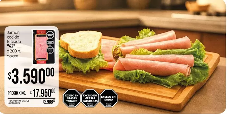 42 - Jamon cocido feteado