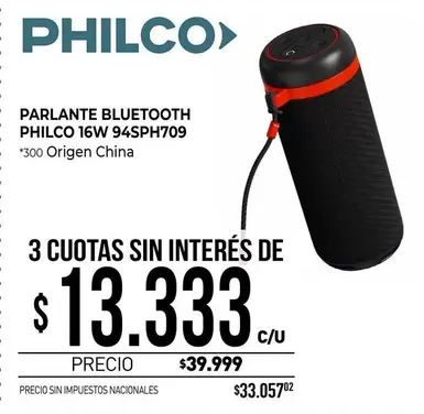Philco - PARLANTE BLUETOOTH PHILCO 16W 94SPH709