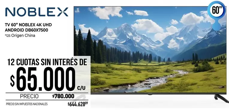 Noblex - 60" 4K UHD ANDROID DB60X7500