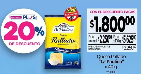 La paulina - Queso Rallado