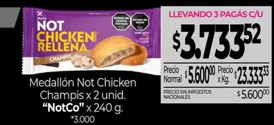 Not - Chicken Rellena Champis x 2 unid.