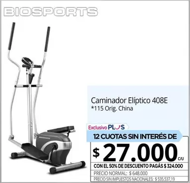 Caminador Elíptico 408E