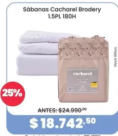 Cacharel - Sábanas Brodery 1.5PL 180H