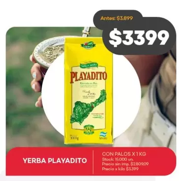 Playadito - YERBA PLAYADITO