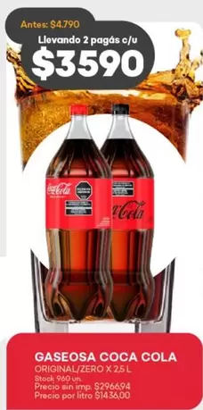 Coca cola - GASEOSA COCA COLA