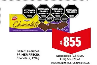 Primer - Galletitas dulces PRIMER PRECIO