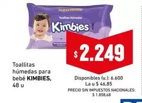 Kimbies - Toallitas húmedas para bebé