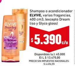 Elvive - Shampoo o acondicionador