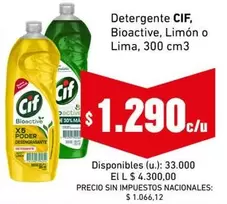 Cif - Bioactive, Limón o Lima