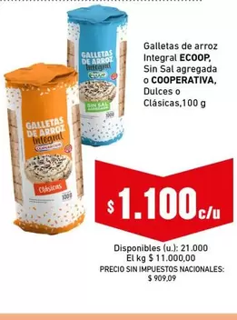 Galletas de arroz Integral