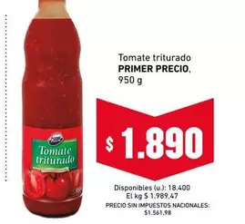 Primer - Tomate triturado