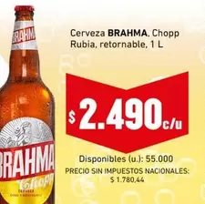 Brahma - Chopp Rubia, retornable
