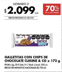 X$ - GALLETITAS CON CHIPS DE CHOCOLATE