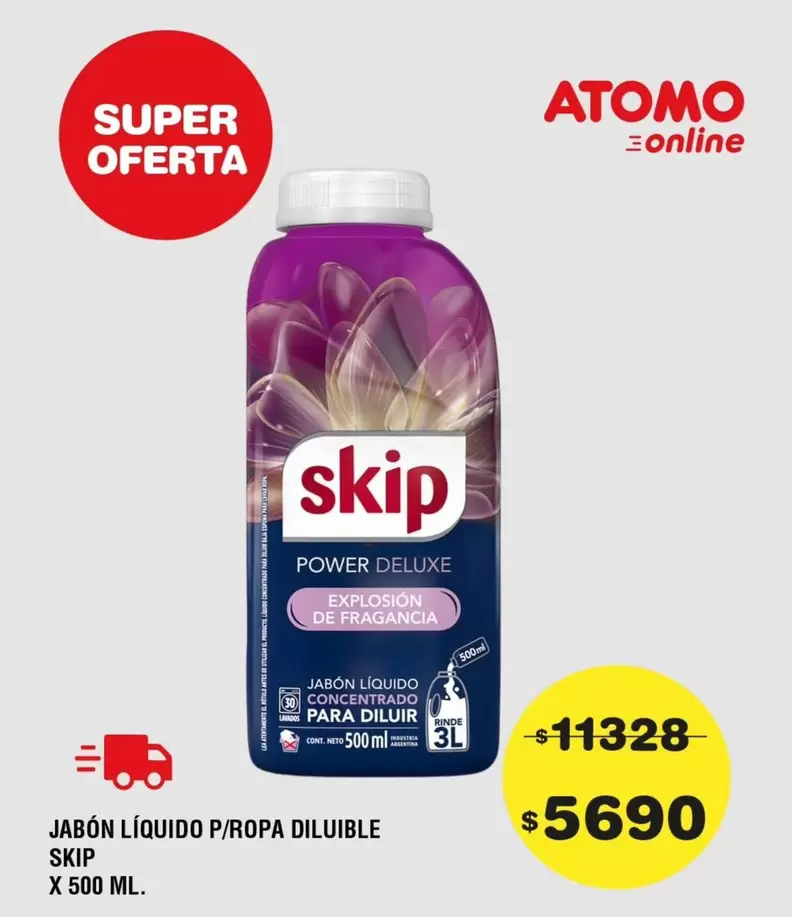 Skip - JABÓN LÍQUIDO P/ROPA DILUIBLE