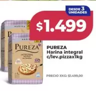 Pureza - Harina integral c/lev.pizzax1kg