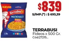 Terrabusi - Fideos x 500 Gr. Cód:27215