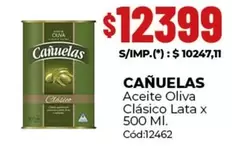 cañuelas - Aceite Oliva Clásico Lata x