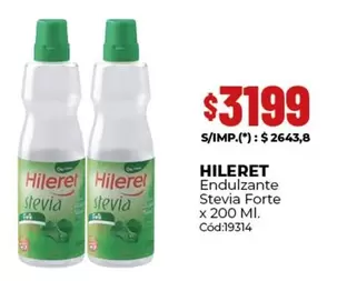 Hileret - Endulzante Stevia Forte