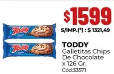 Toddy - Galletitas Chips De Chocolate